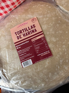 Tortillas de Harina de Trigo, Del Barrio, Paquete con 10pzas de 30cm