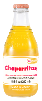 Refresco sabor Piña, Chaparritas, Botella de 255ml